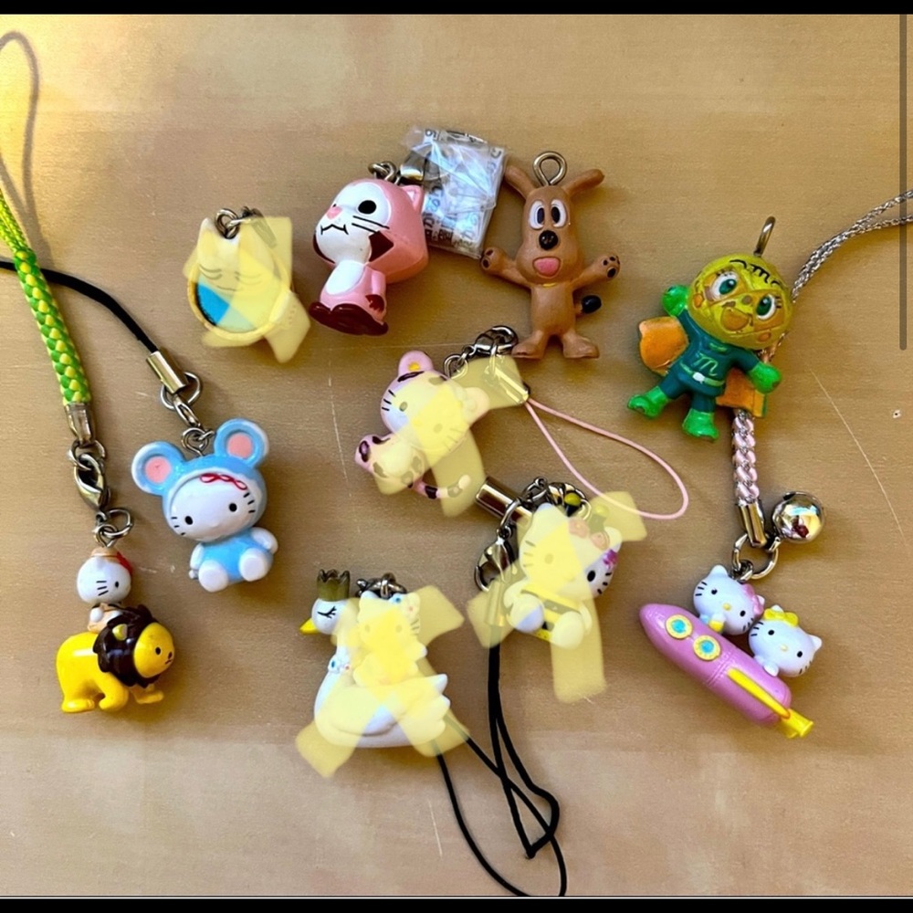 Hello Kitty phone charms collection